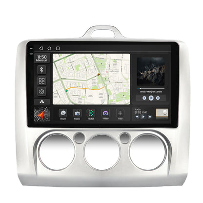 Navigatie 2K Ford Focus MK2 (2004-2011), Clima Manuala, Android, S-Quadcore / 4GB RAM + 64GB ROM, 9.5 Inch - AD-BGS90042K+AD-BGRKIT112