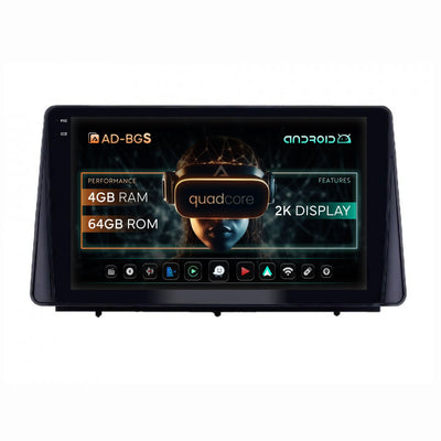 Navigatie 2K Ford Focus MK4 (2019+), Android, S-Quadcore / 4GB RAM + 64GB ROM, 10.36 Inch - AD-BGS100042K+AD-BGRKIT158