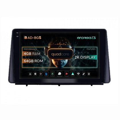 Navigatie 2K Ford Focus MK4 (2019+), Android, S-Quadcore / 4GB RAM + 64GB ROM, 10.36 Inch - AD-BGS100042K+AD-BGRKIT158