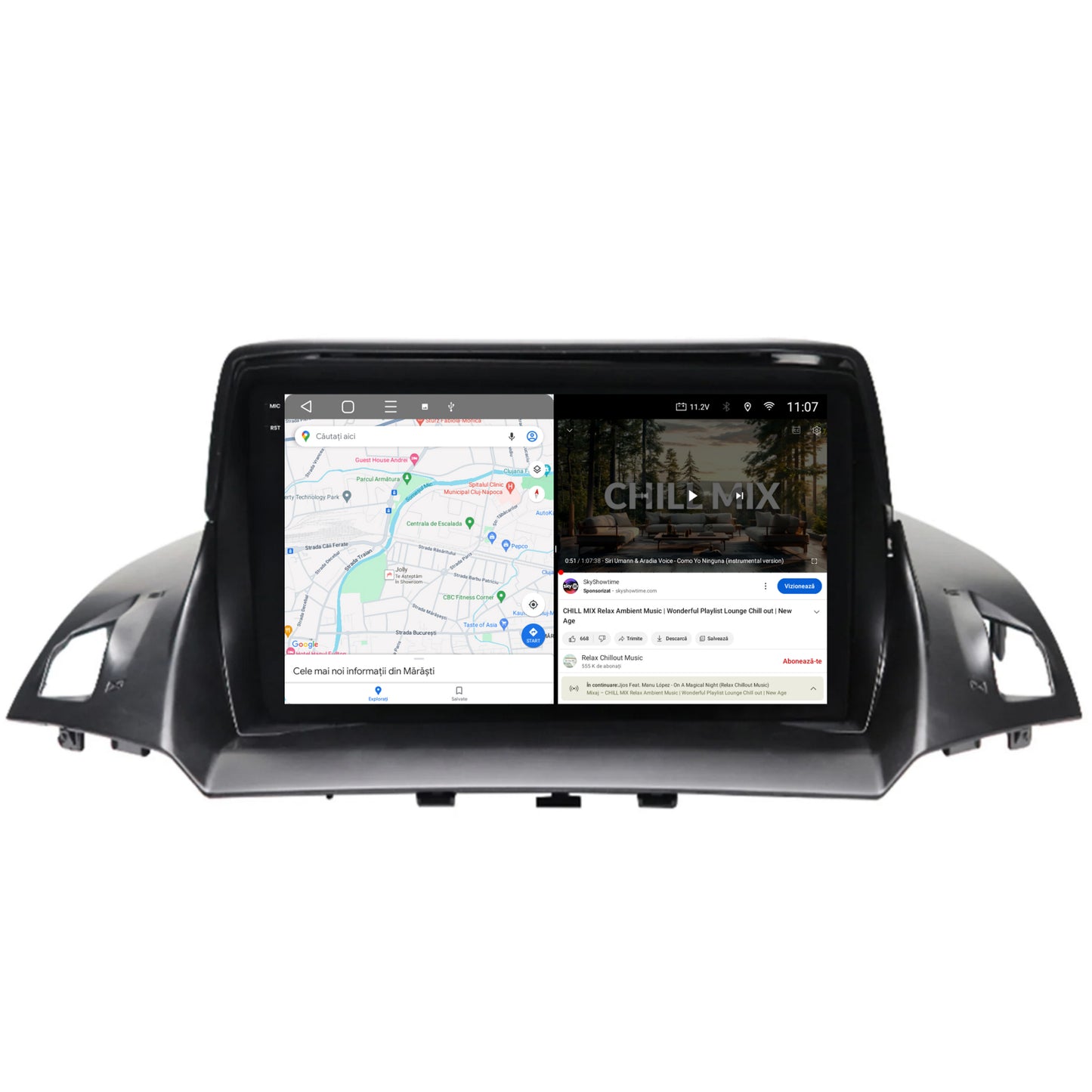 Navigatie 2K Ford Kuga / C-Max (2013-2018), Android, S-Quadcore / 4GB RAM + 64GB ROM, 9.5 Inch - AD-BGS90042K+AD-BGRKIT114