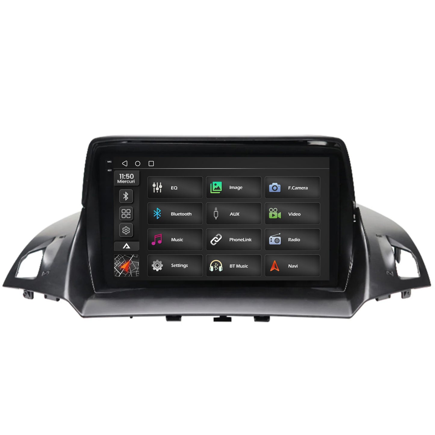 Navigatie 2K Ford Kuga / C-Max (2013-2018), Android, S-Quadcore / 4GB RAM + 64GB ROM, 9.5 Inch - AD-BGS90042K+AD-BGRKIT114