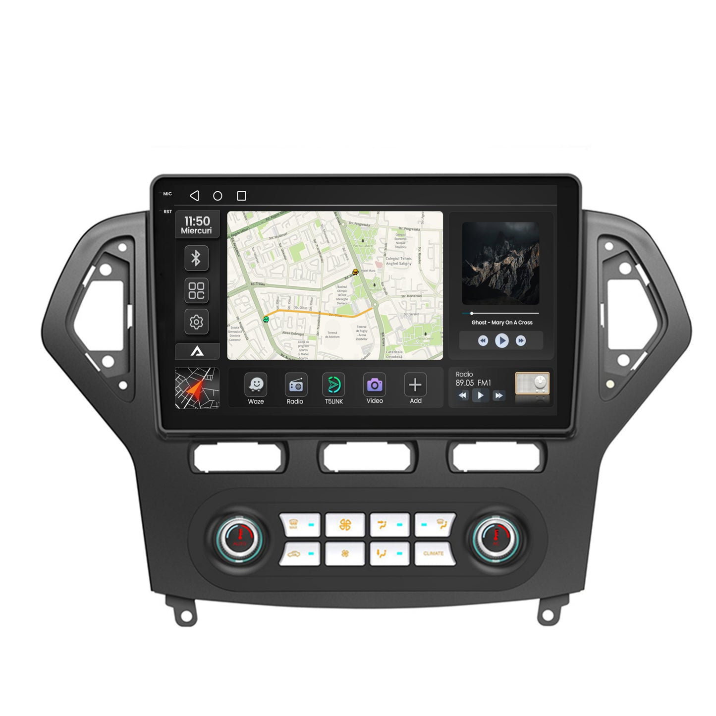 Navigatie 2K Ford Mondeo (2007-2010) Clima Automata, Android, S-Quadcore / 4GB RAM + 64GB ROM, 10.36 Inch - AD-BGS100042K+AD-BGRKIT127