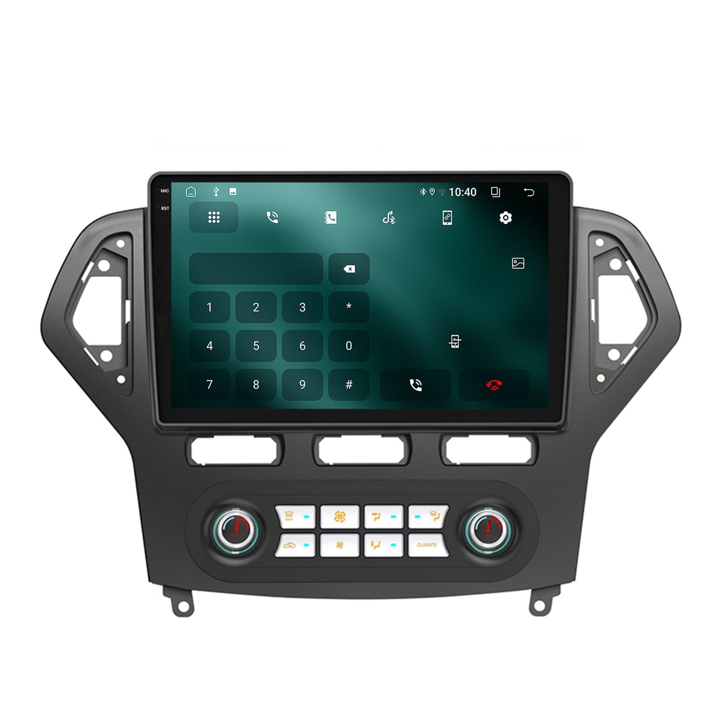 Navigatie 2K Ford Mondeo (2007-2010) Clima Automata, Android, S-Quadcore / 4GB RAM + 64GB ROM, 10.36 Inch - AD-BGS100042K+AD-BGRKIT127