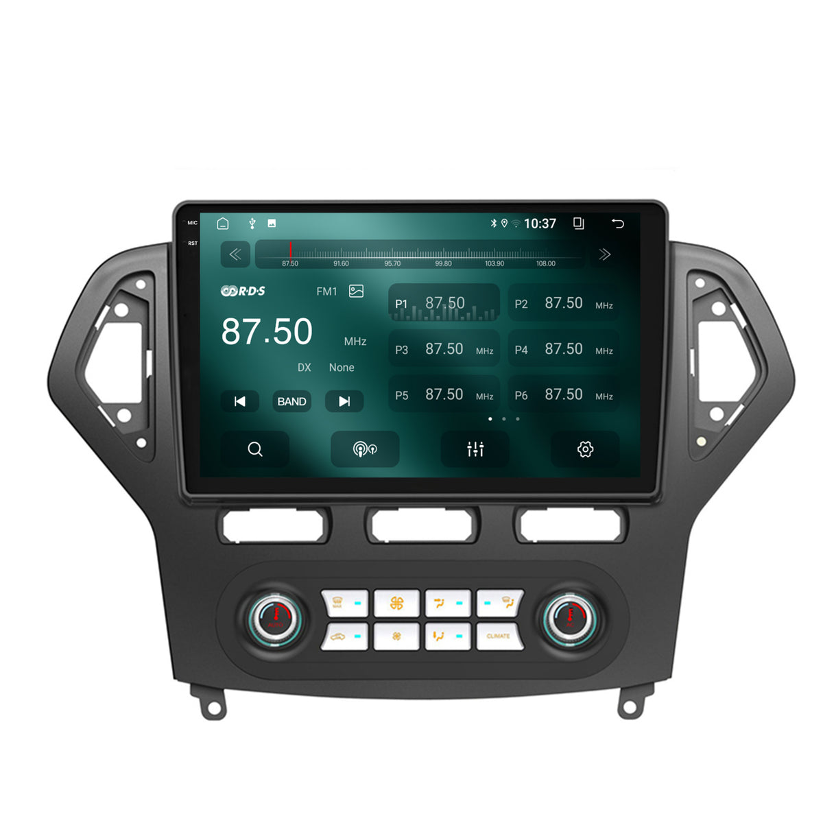 Navigatie 2K Ford Mondeo (2007-2010) Clima Automata, Android, S-Quadcore / 4GB RAM + 64GB ROM, 10.36 Inch - AD-BGS100042K+AD-BGRKIT127