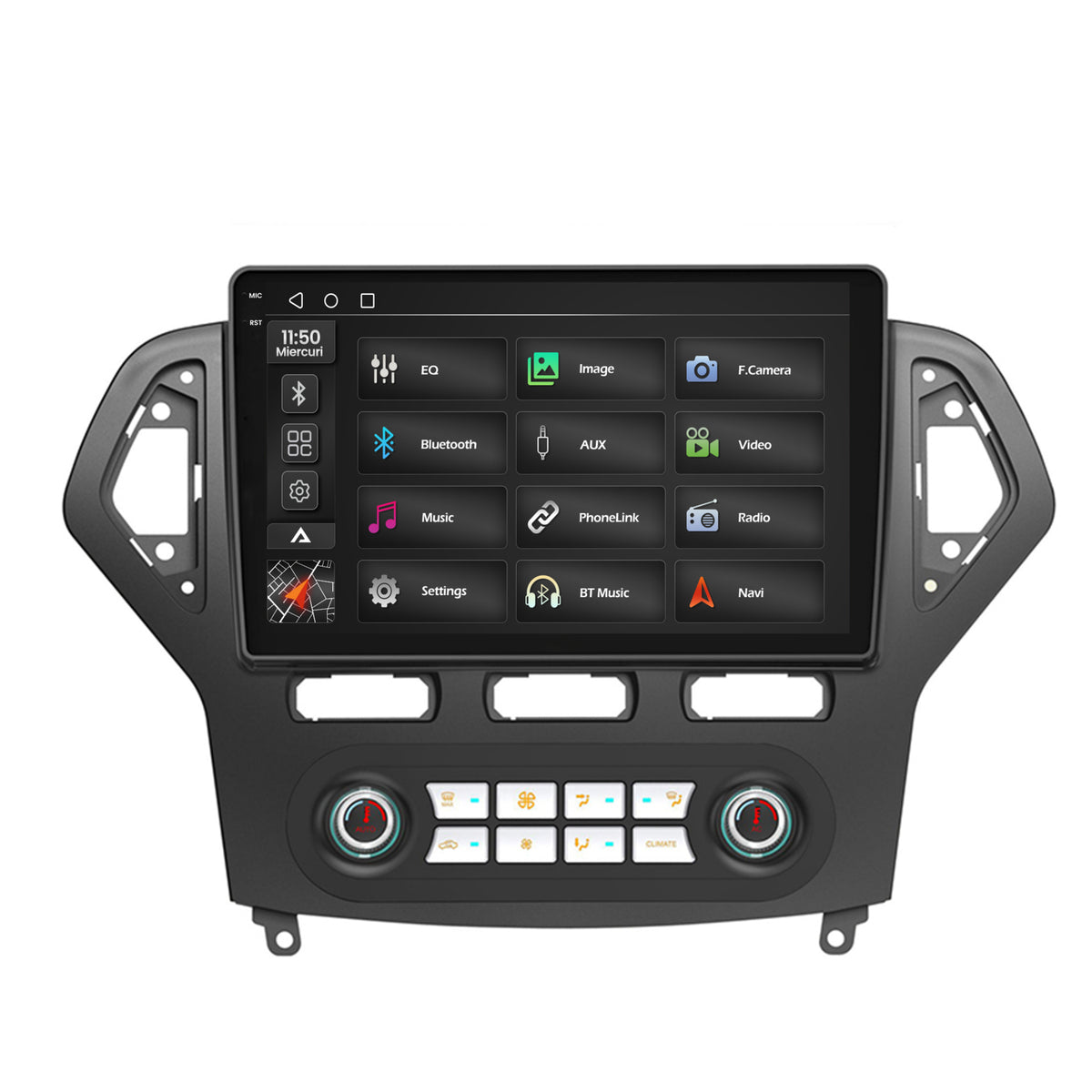 Navigatie 2K Ford Mondeo (2007-2010) Clima Automata, Android, S-Quadcore / 4GB RAM + 64GB ROM, 10.36 Inch - AD-BGS100042K+AD-BGRKIT127
