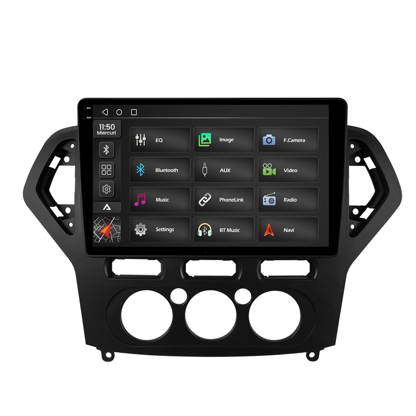 Navigatie 2K Ford Mondeo (2007-2010) Clima Manuala, Android, S-Quadcore / 4GB RAM + 64GB ROM, 10.36 Inch - AD-BGS100042K+AD-BGRKIT126