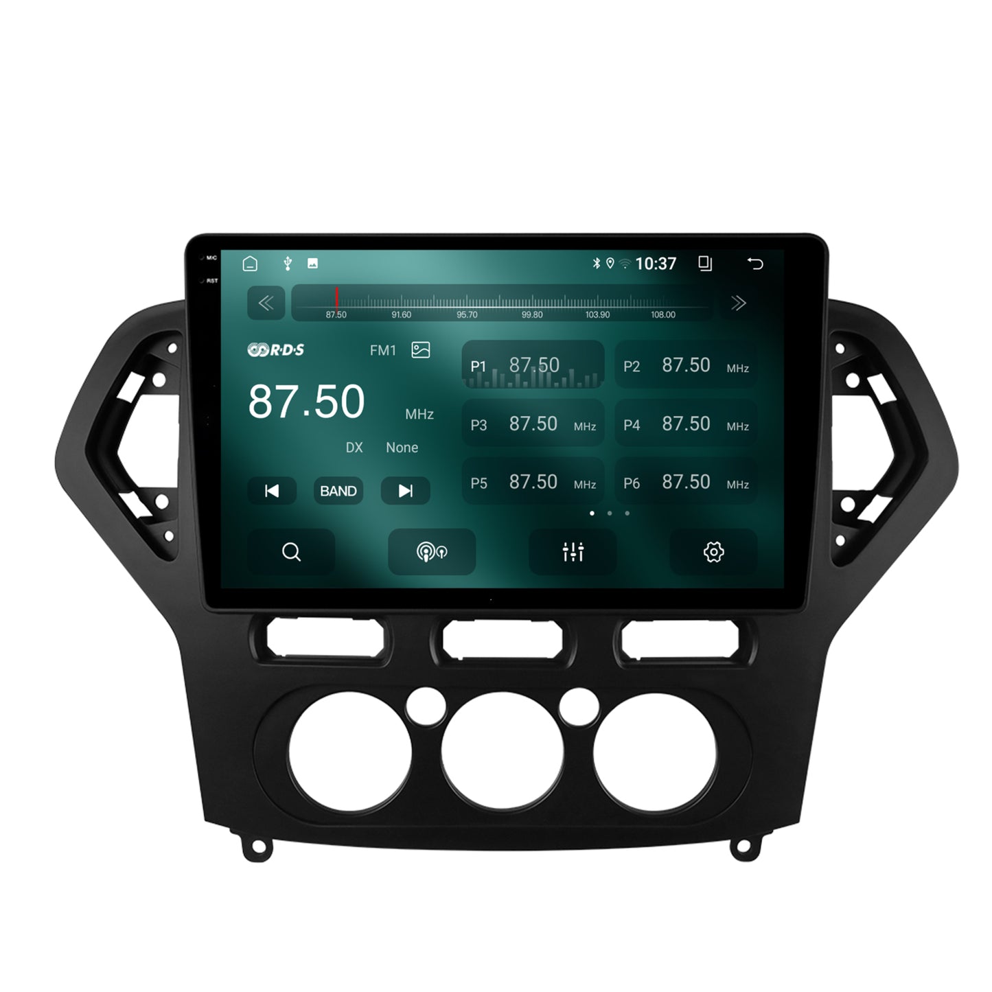 Navigatie 2K Ford Mondeo (2007-2010) Clima Manuala, Android, S-Quadcore / 4GB RAM + 64GB ROM, 10.36 Inch - AD-BGS100042K+AD-BGRKIT126