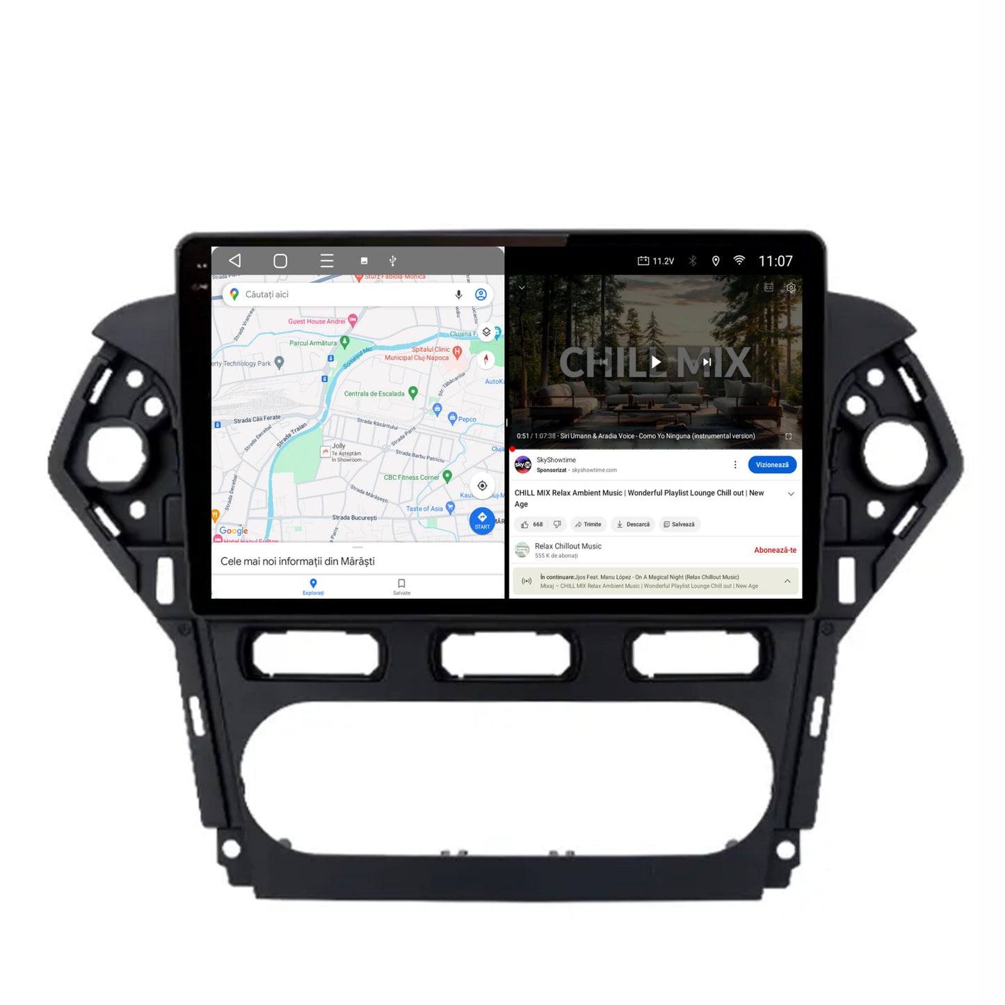 Navigatie 2K Ford Mondeo (2011-2013), Android, S-Quadcore / 4GB RAM + 64GB ROM, 9.5 Inch - AD-BGS90042K+AD-BGRKIT128