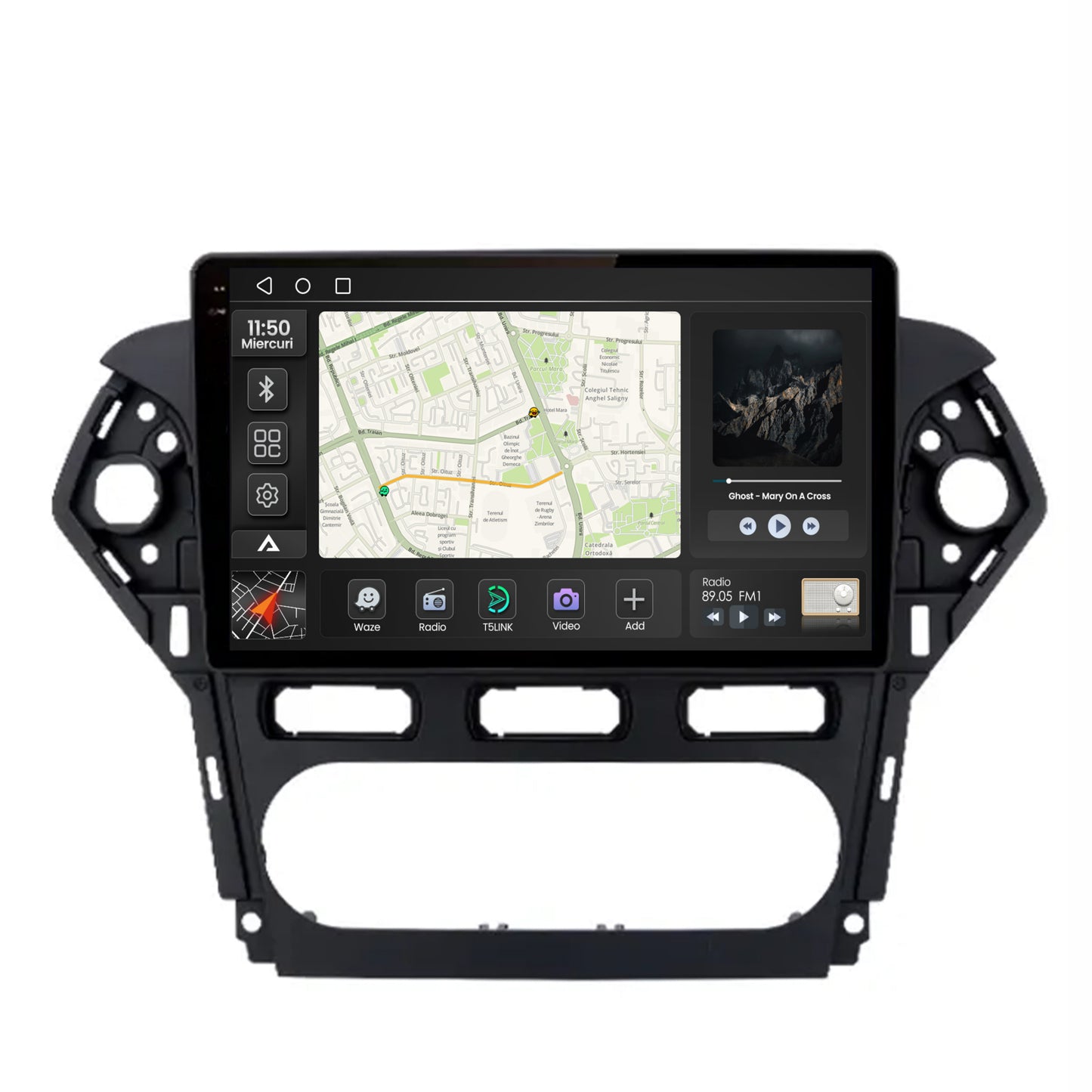 Navigatie 2K Ford Mondeo (2011-2013), Android, S-Quadcore / 4GB RAM + 64GB ROM, 9.5 Inch - AD-BGS90042K+AD-BGRKIT128