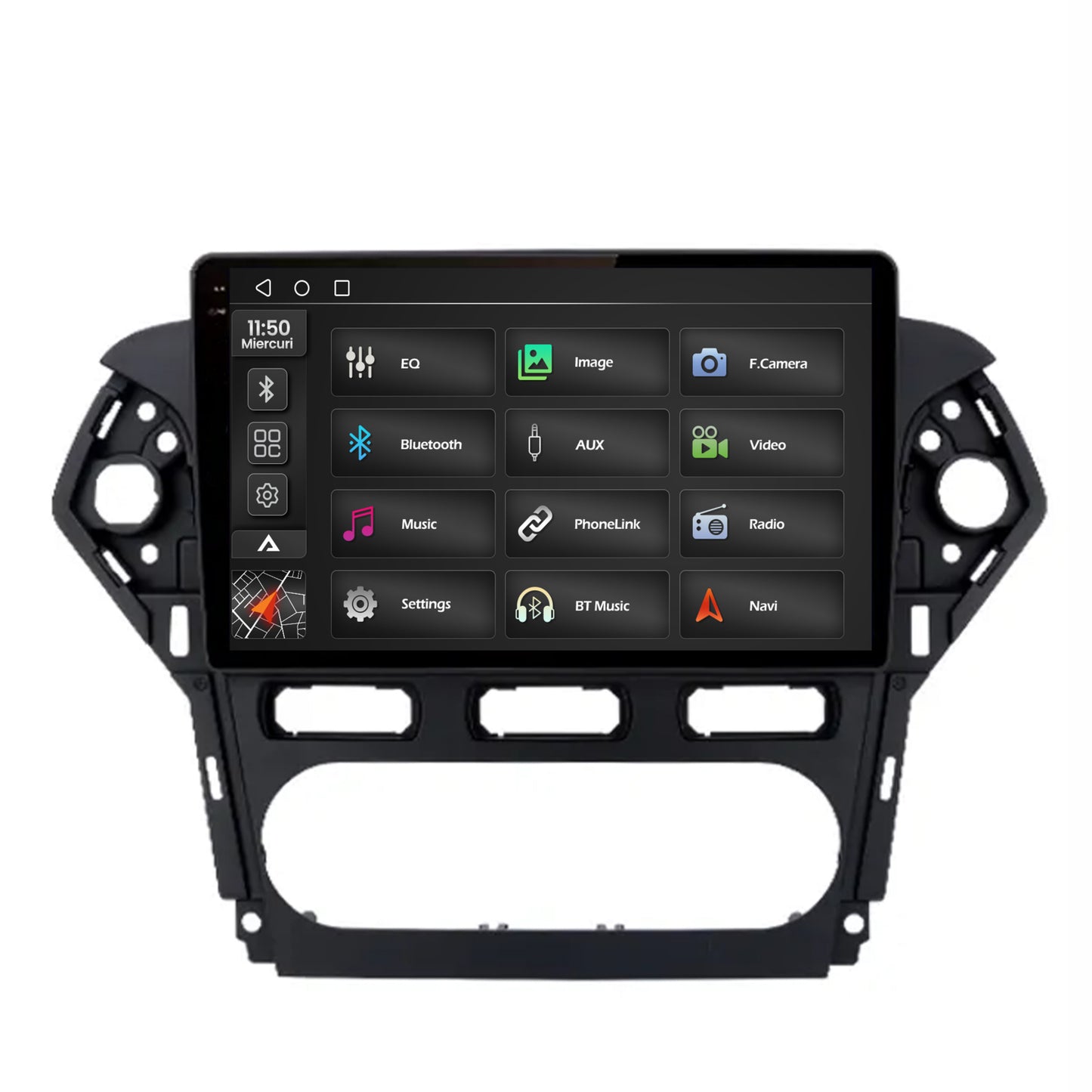 Navigatie 2K Ford Mondeo (2011-2013), Android, S-Quadcore / 4GB RAM + 64GB ROM, 9.5 Inch - AD-BGS90042K+AD-BGRKIT128