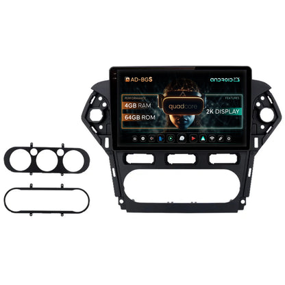 Navigatie 2K Ford Mondeo (2011-2013), Android, S-Quadcore / 4GB RAM + 64GB ROM, 9.5 Inch - AD-BGS90042K+AD-BGRKIT128