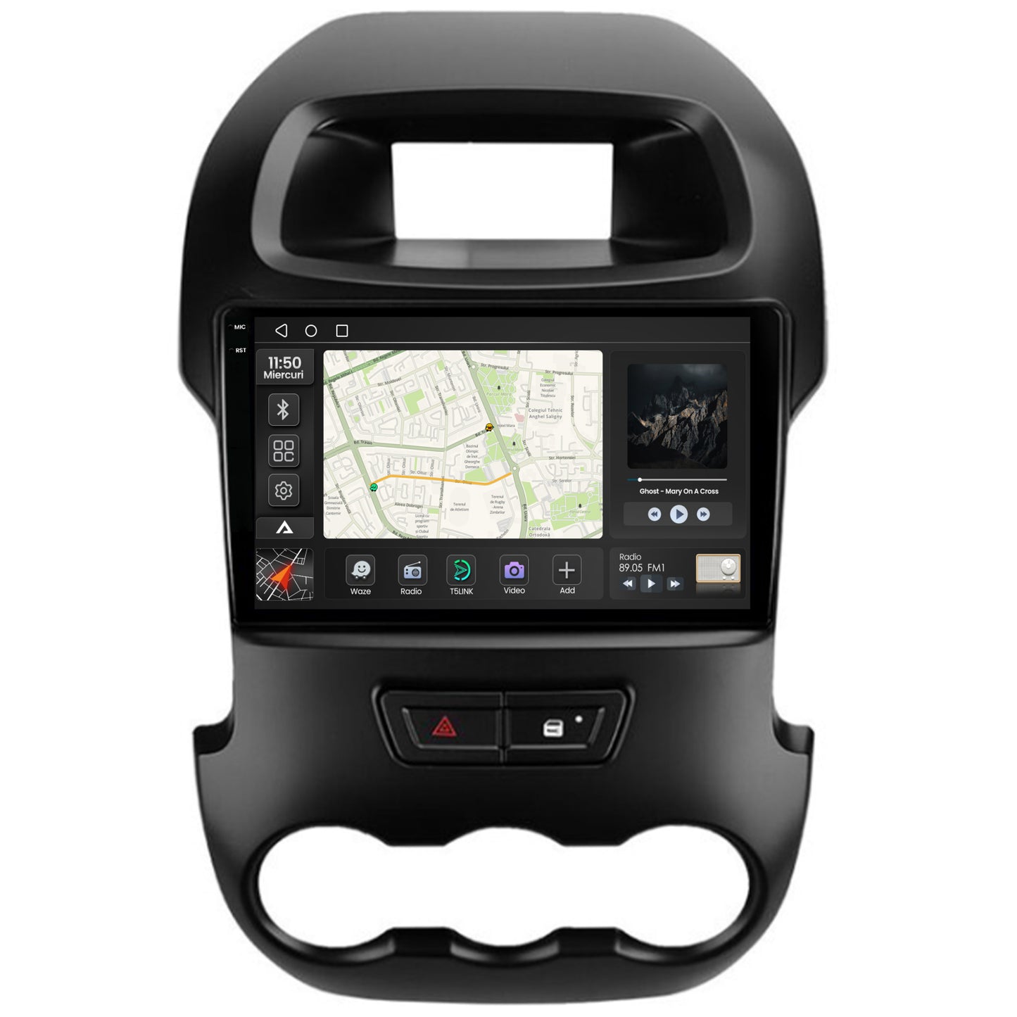 Navigatie 2K Ford Ranger (2011-2015), Android, S-Quadcore / 4GB RAM + 64GB ROM, 9.5 Inch - AD-BGS90042K+AD-BGRKIT135B