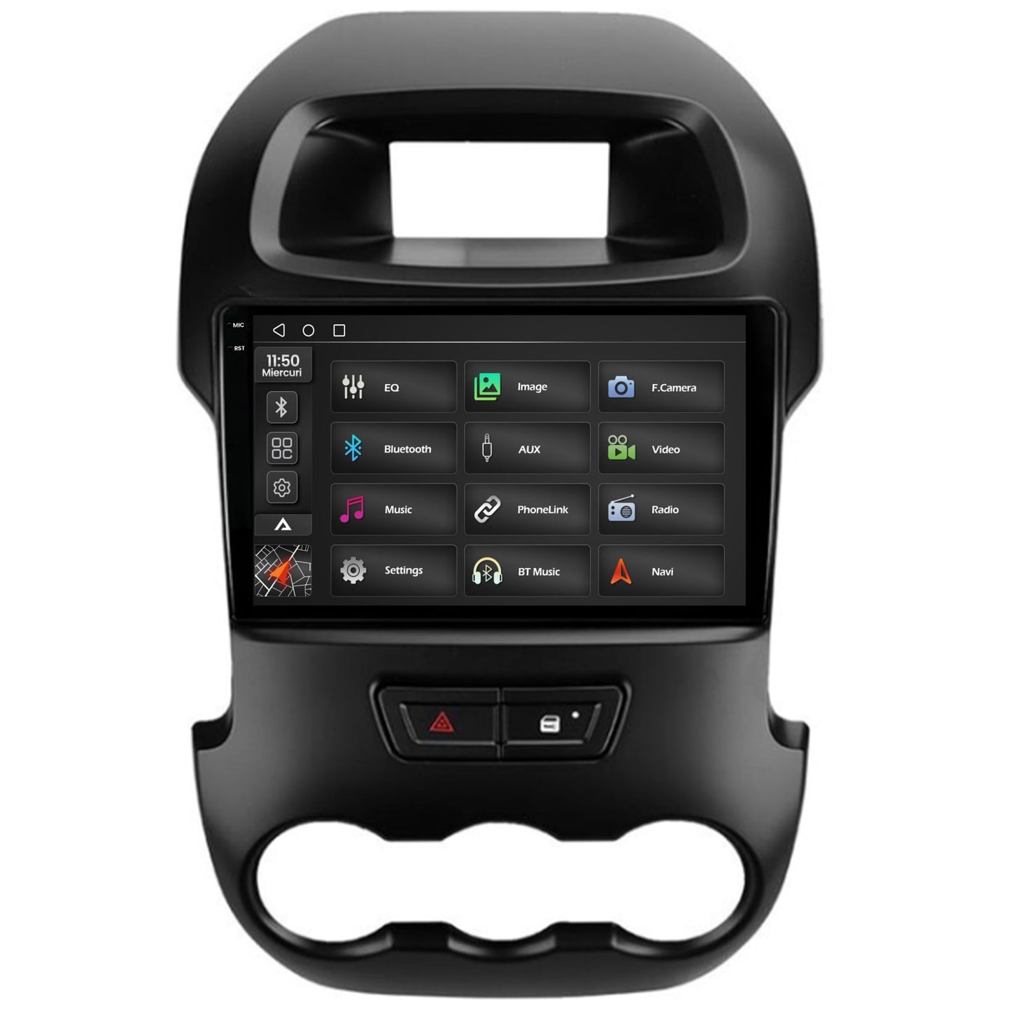 Navigatie 2K Ford Ranger (2011-2015), Android, S-Quadcore / 4GB RAM + 64GB ROM, 9.5 Inch - AD-BGS90042K+AD-BGRKIT135B