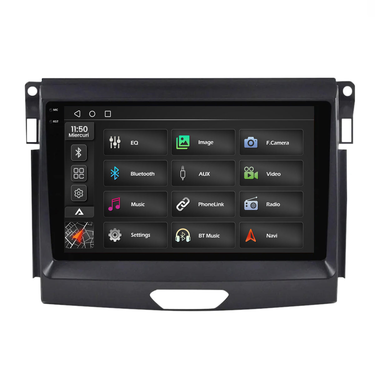 Navigatie 2K Ford Ranger (2015-2020), Android, S-Quadcore / 4GB RAM + 64GB ROM, 9.5 Inch - AD-BGS90042K+AD-BGRKIT120