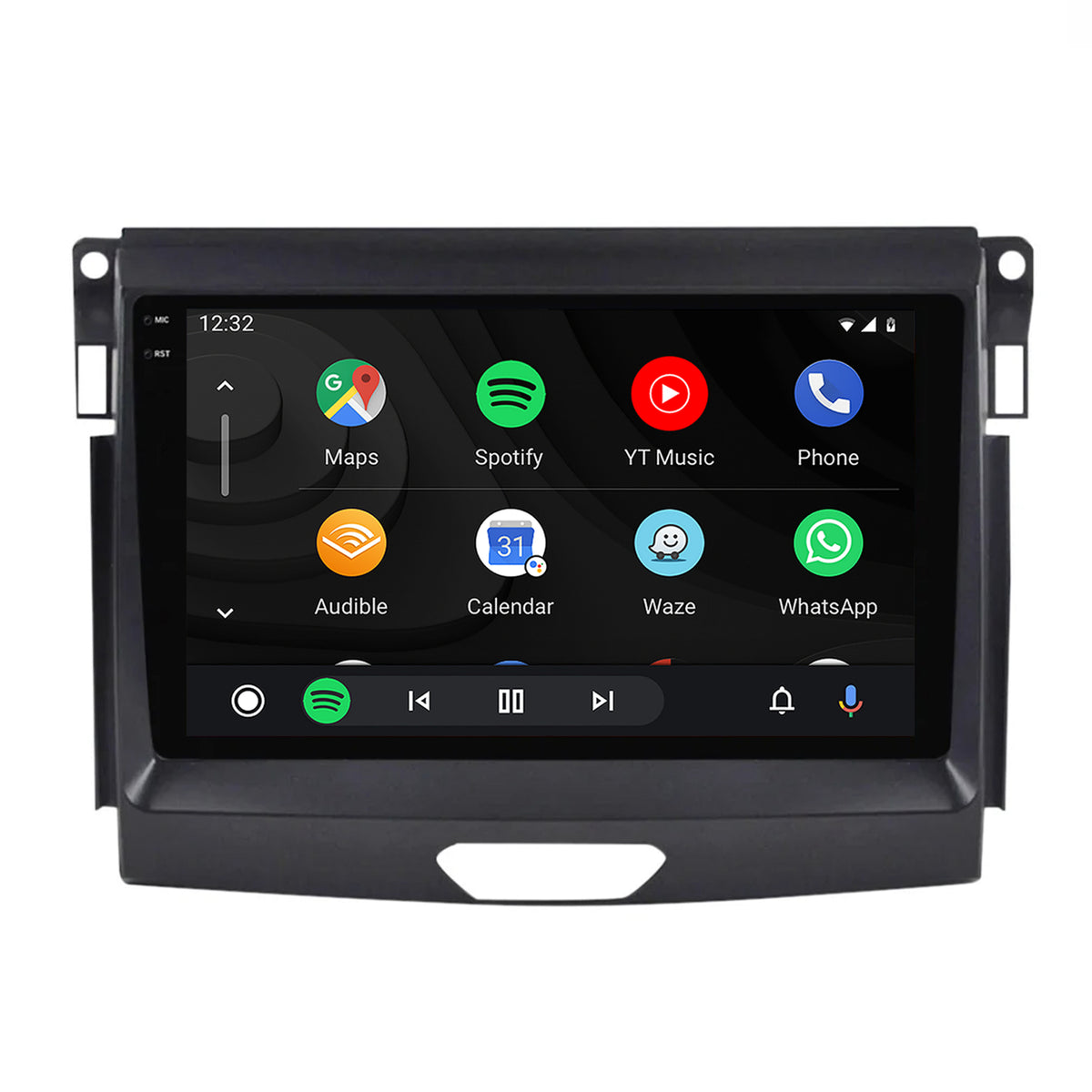 Navigatie 2K Ford Ranger (2015-2020), Android, S-Quadcore / 4GB RAM + 64GB ROM, 9.5 Inch - AD-BGS90042K+AD-BGRKIT120