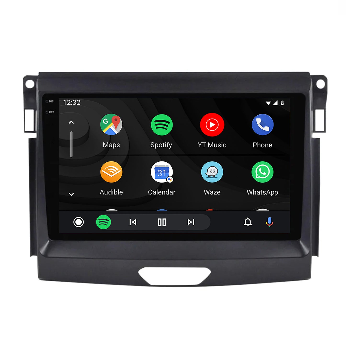 Navigatie 2K Ford Ranger (2015-2020), Android, S-Quadcore / 4GB RAM + 64GB ROM, 9.5 Inch - AD-BGS90042K+AD-BGRKIT120