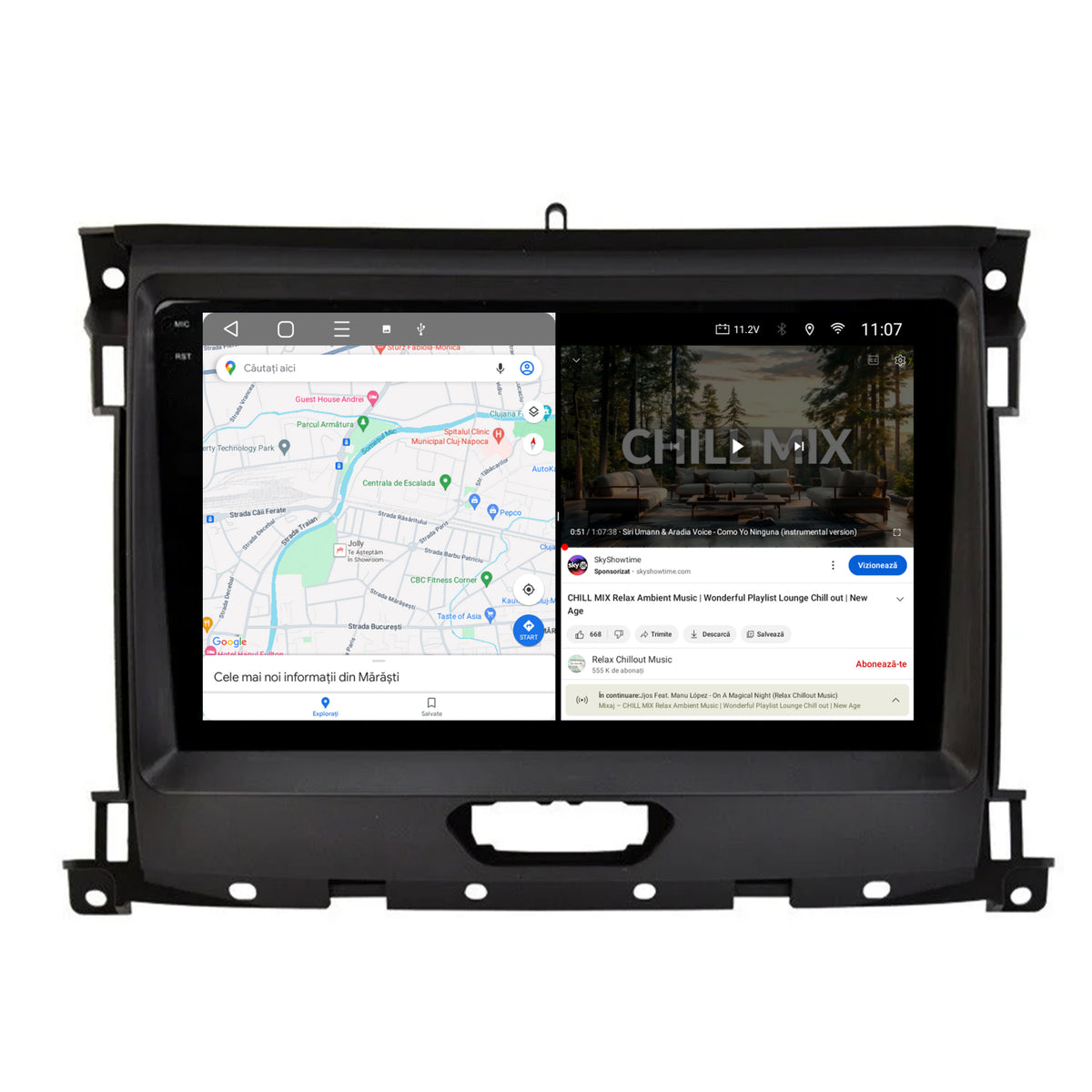 Navigatie 2K Ford Ranger (2015-2022), Android, S-Quadcore / 4GB RAM + 64GB ROM, 9.5 Inch - AD-BGS90042K+AD-BGRKIT120V2
