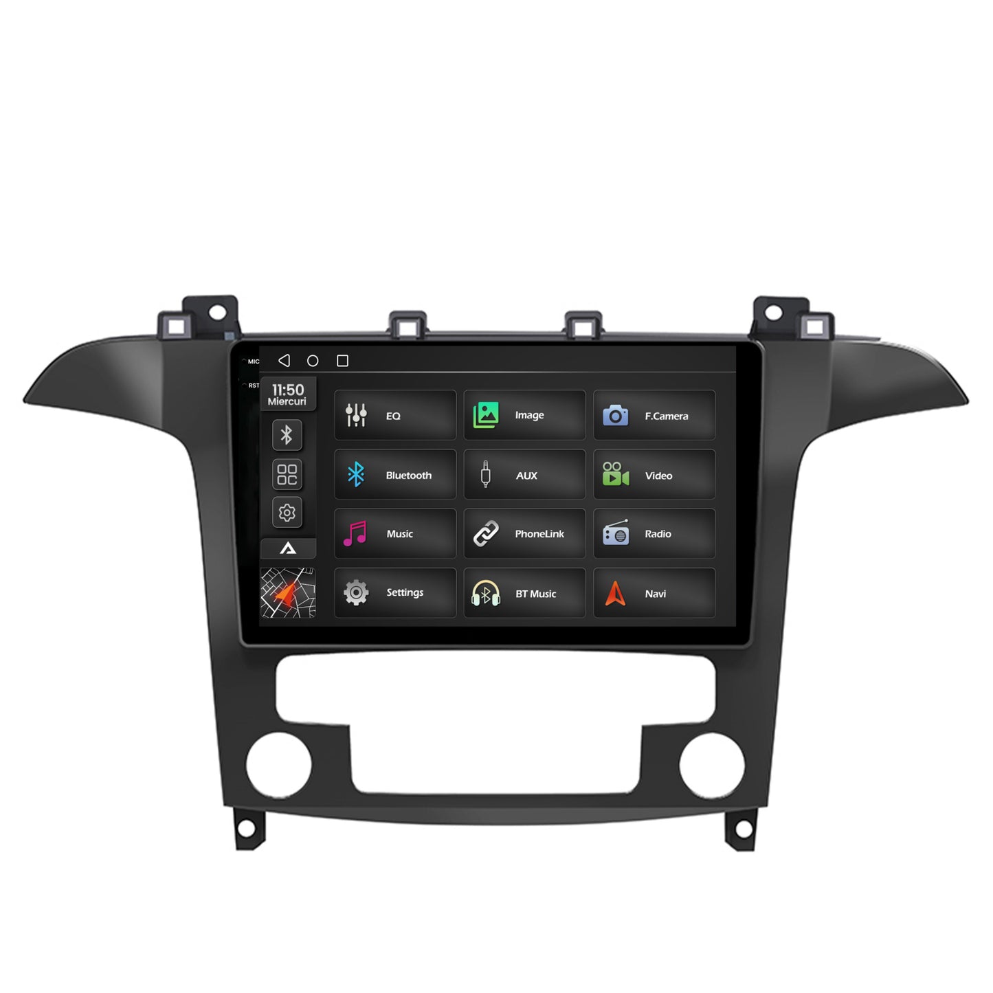 Navigatie 2K Ford S-Max / Galaxy (2006-2015), Android, S-Quadcore / 4GB RAM + 64GB ROM, 9.5 Inch - AD-BGS90042K+AD-BGRKIT125