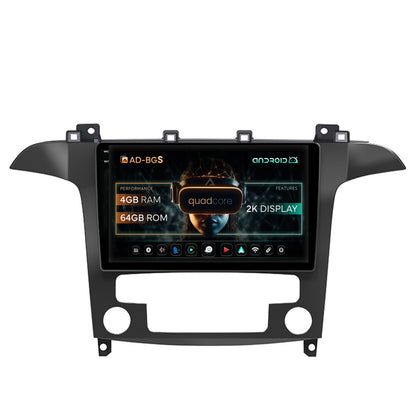 Navigatie 2K Ford S-Max / Galaxy (2006-2015), Android, S-Quadcore / 4GB RAM + 64GB ROM, 9.5 Inch - AD-BGS90042K+AD-BGRKIT125