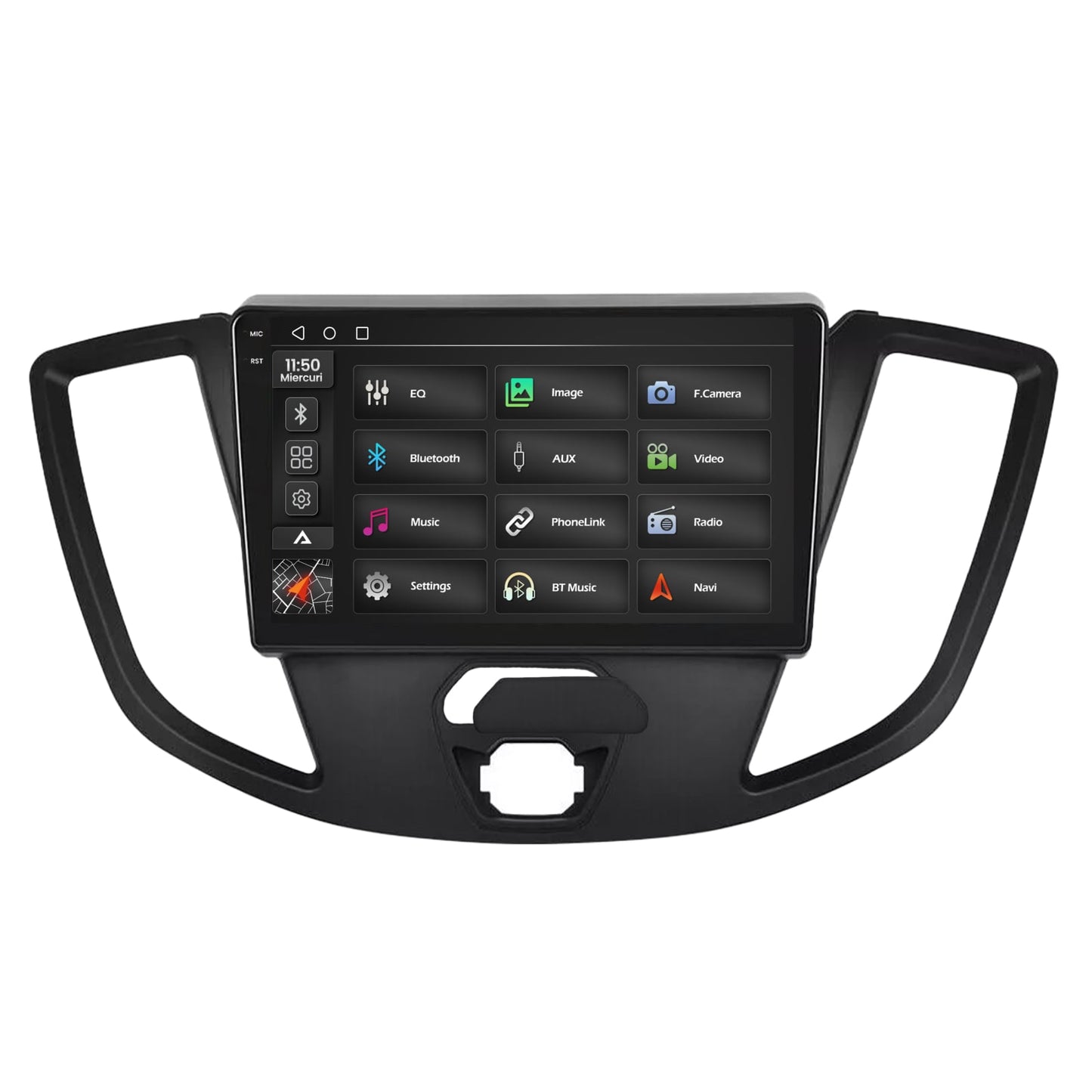 Navigatie 2K Ford Transit (2014-2020), Android,S-Quadcore / 4GB RAM + 64GB ROM, 9.5 Inch - AD-BGS90042K+AD-BGRKIT123V2