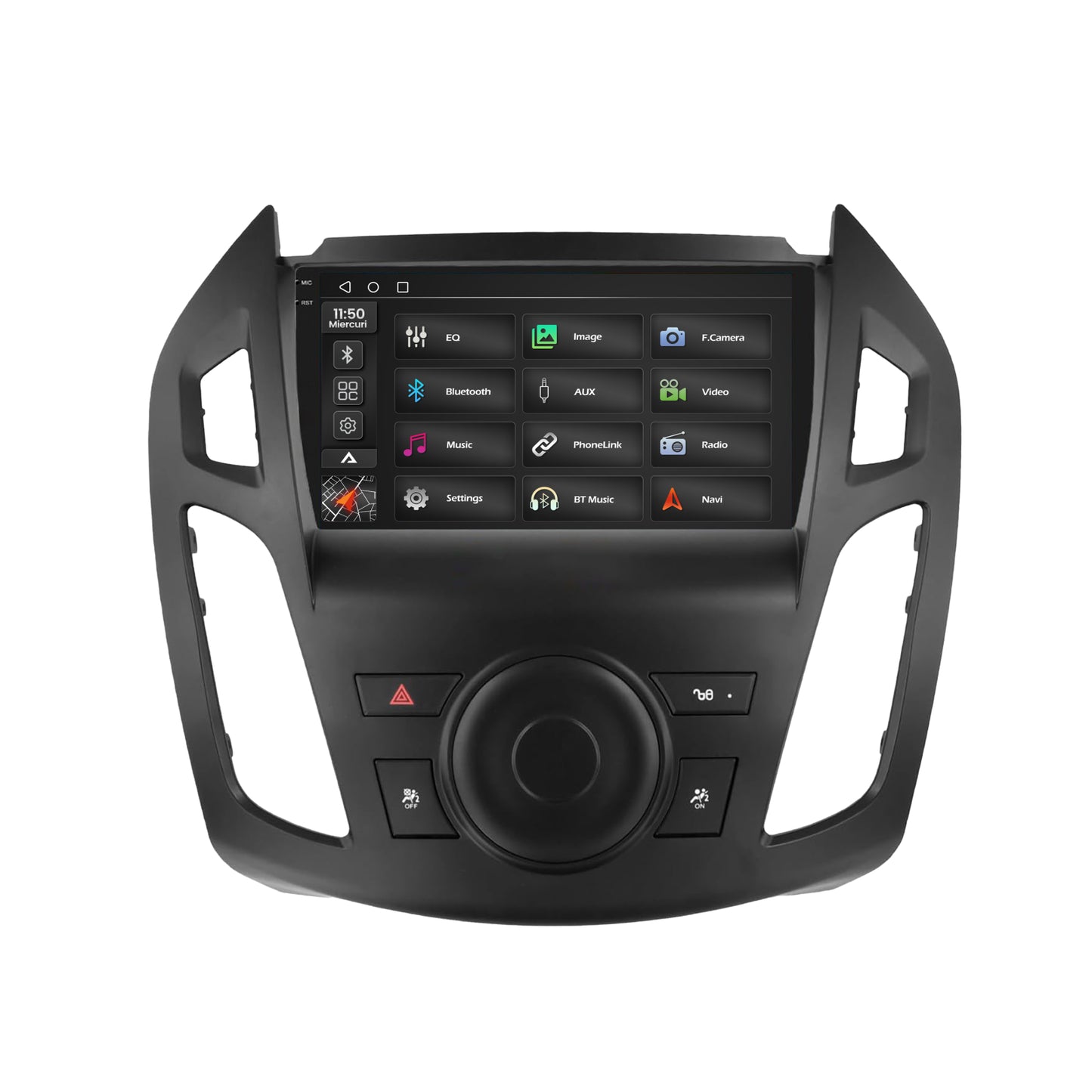 Navigatie 2K Ford Transit (2015-2021), Android, S-Quadcore / 4GB RAM + 64GB ROM, 9.5 Inch - AD-BGS90042K+AD-BGRKIT111