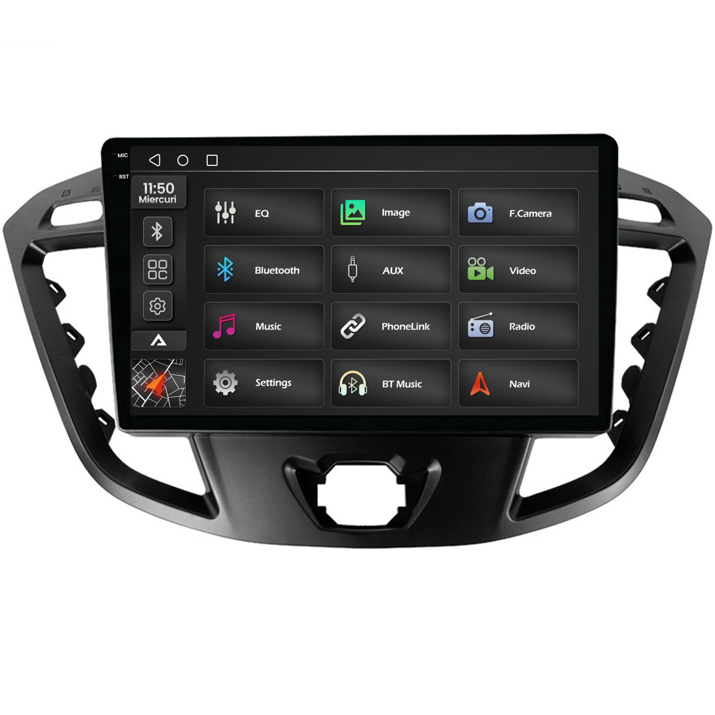 Navigatie 2K Ford Transit / Tourneo (2012-2020), Android,S-Quadcore / 4GB RAM + 64GB ROM, 9.5 Inch - AD-BGS90042K+AD-BGRKIT123