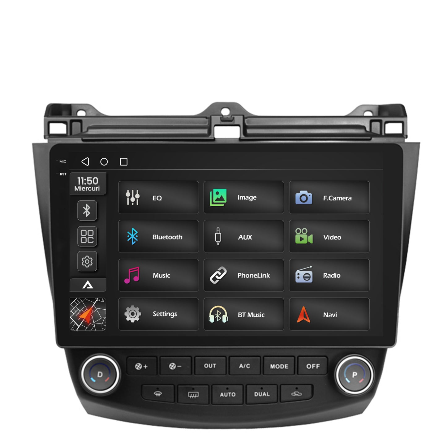 Navigatie 2K Honda Accord 7 (2005-2008), Android, S-Quadcore / 4GB RAM + 64GB ROM, 10.36 Inch - AD-BGS100042K+AD-BGRKIT012