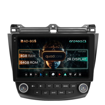 Navigatie 2K Honda Accord 7 (2005-2008), Android, S-Quadcore / 4GB RAM + 64GB ROM, 10.36 Inch - AD-BGS100042K+AD-BGRKIT012