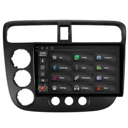 Navigatie 2K Honda Civic (1998-2005), Android, S-Quadcore / 4GB RAM + 64GB ROM, 9.5 Inch - AD-BGS90042K+AD-BGRKIT018