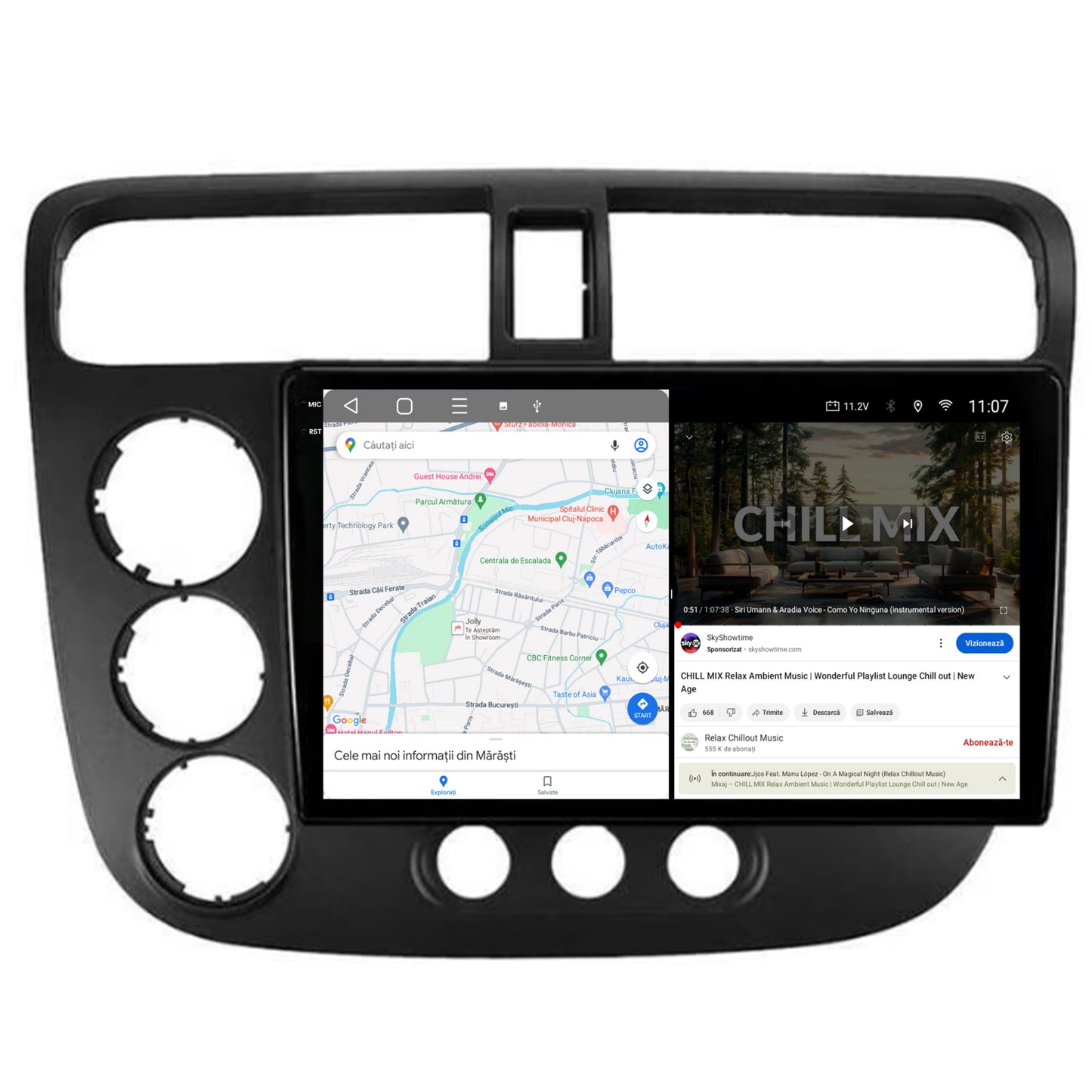 Navigatie 2K Honda Civic (1998-2005), Android, S-Quadcore / 4GB RAM + 64GB ROM, 9.5 Inch - AD-BGS90042K+AD-BGRKIT018