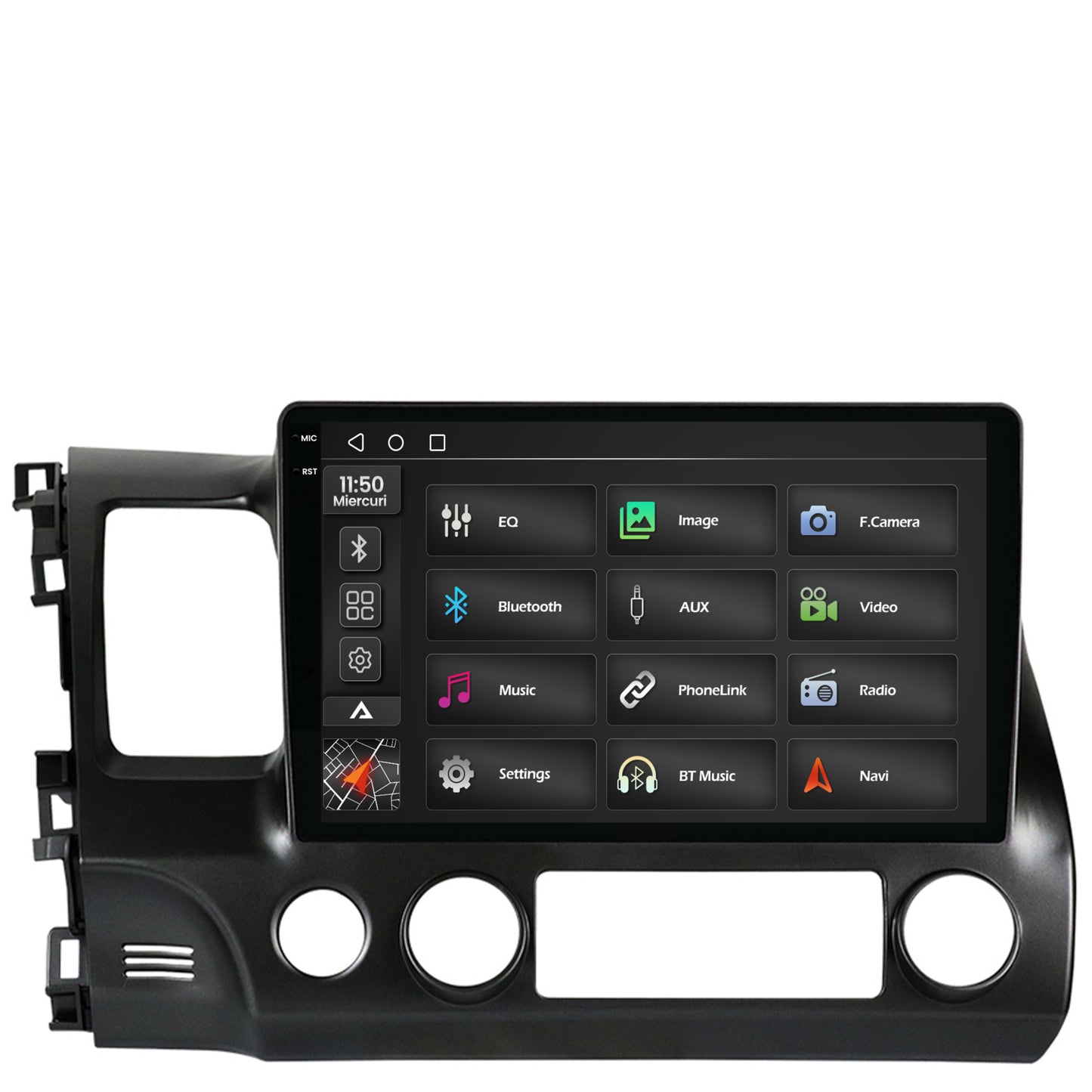 Navigatie 2K Honda Civic (2005-2012), Android, S-Quadcore / 4GB RAM + 64GB ROM, 9.5 Inch - AD-BGS100042K+AD-BGRKIT008