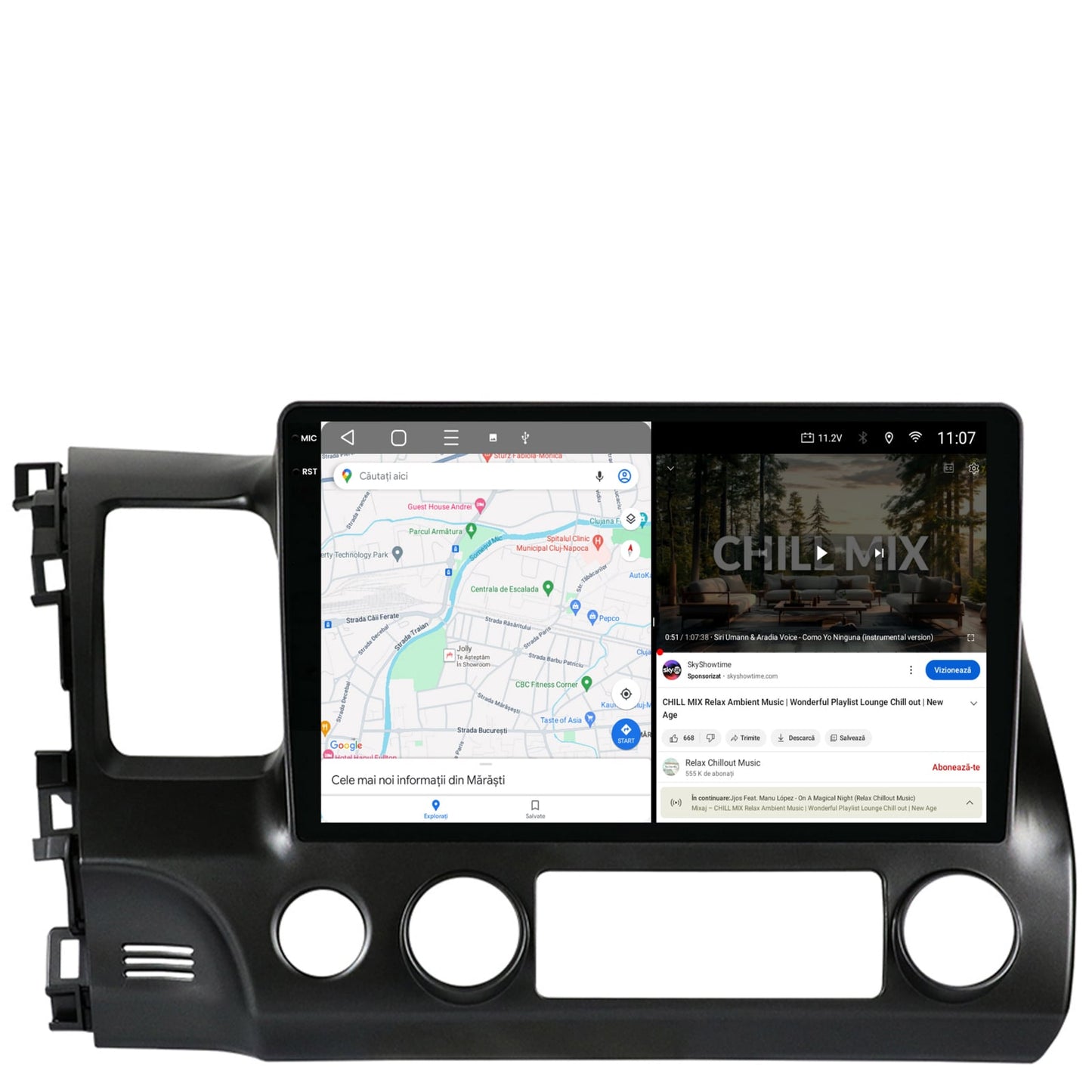 Navigatie 2K Honda Civic (2005-2012), Android, S-Quadcore / 4GB RAM + 64GB ROM, 9.5 Inch - AD-BGS100042K+AD-BGRKIT008