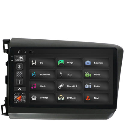 Navigatie 2K Honda Civic (2012-2015), Android, S-Quadcore / 4GB RAM + 64GB ROM, 9.5 Inch - AD-BGS90042K+AD-BGRKIT007