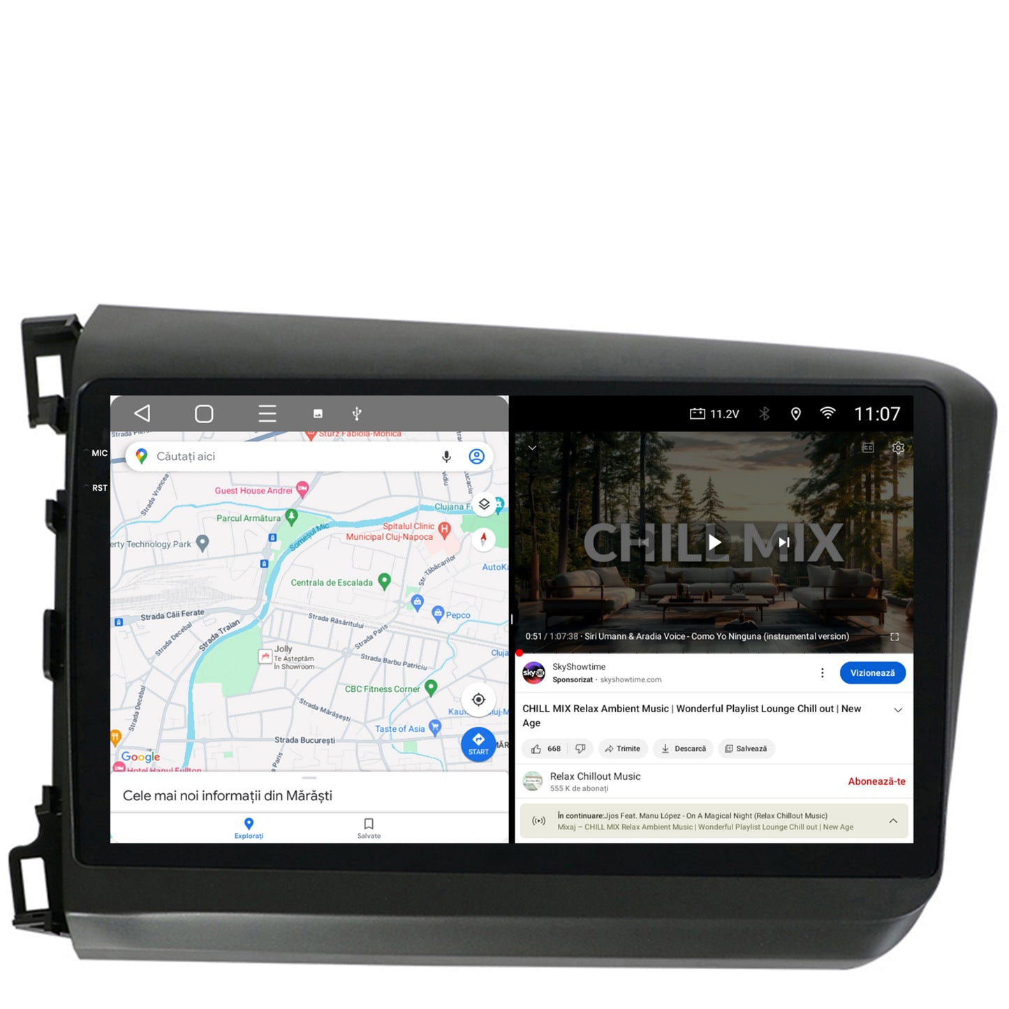 Navigatie 2K Honda Civic (2012-2015), Android, S-Quadcore / 4GB RAM + 64GB ROM, 9.5 Inch - AD-BGS90042K+AD-BGRKIT007