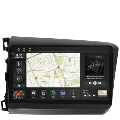 Navigatie 2K Honda Civic (2012-2015), Android, S-Quadcore / 4GB RAM + 64GB ROM, 9.5 Inch - AD-BGS90042K+AD-BGRKIT007