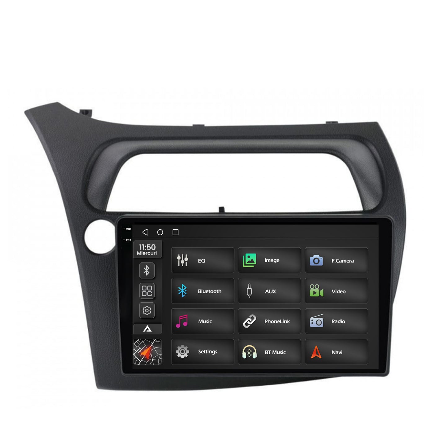 Navigatie 2K Honda Civic Hatchback (2006-2011), Android, S-Quadcore / 4GB RAM + 64GB ROM, 9.5 Inch - AD-BGS90042K+AD-BGRKIT020