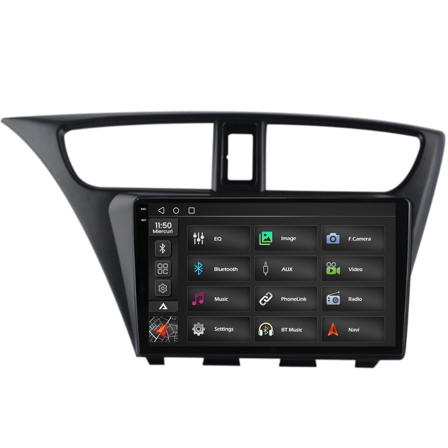 Navigatie 2K Honda Civic Hatchback (2012-2015), Android, S-Quadcore / 4GB RAM + 64GB ROM, 9.5 Inch - AD-BGS90042K+AD-BGRKIT019