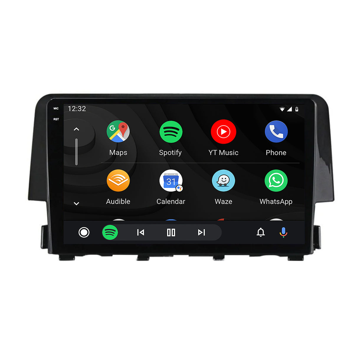 Navigatie 2K Honda Civic X / Sedan (2015-2021), Android, S-Quadcore / 4GB RAM + 64GB ROM, 9.5 Inch - AD-BGS90042K+AD-BGRKIT004