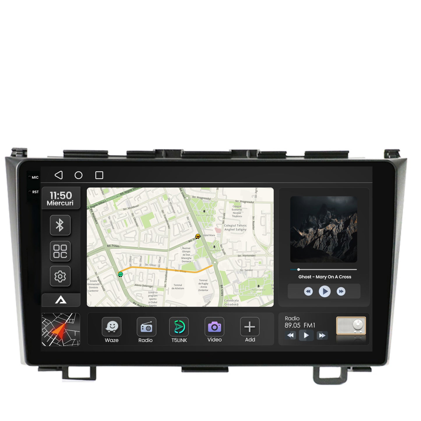 Navigatie 2K Honda CRV (2006-2012), Android, S-Quadcore / 4GB RAM + 64GB ROM, 9.5 Inch - AD-BGS90042K+AD-BGRKIT006