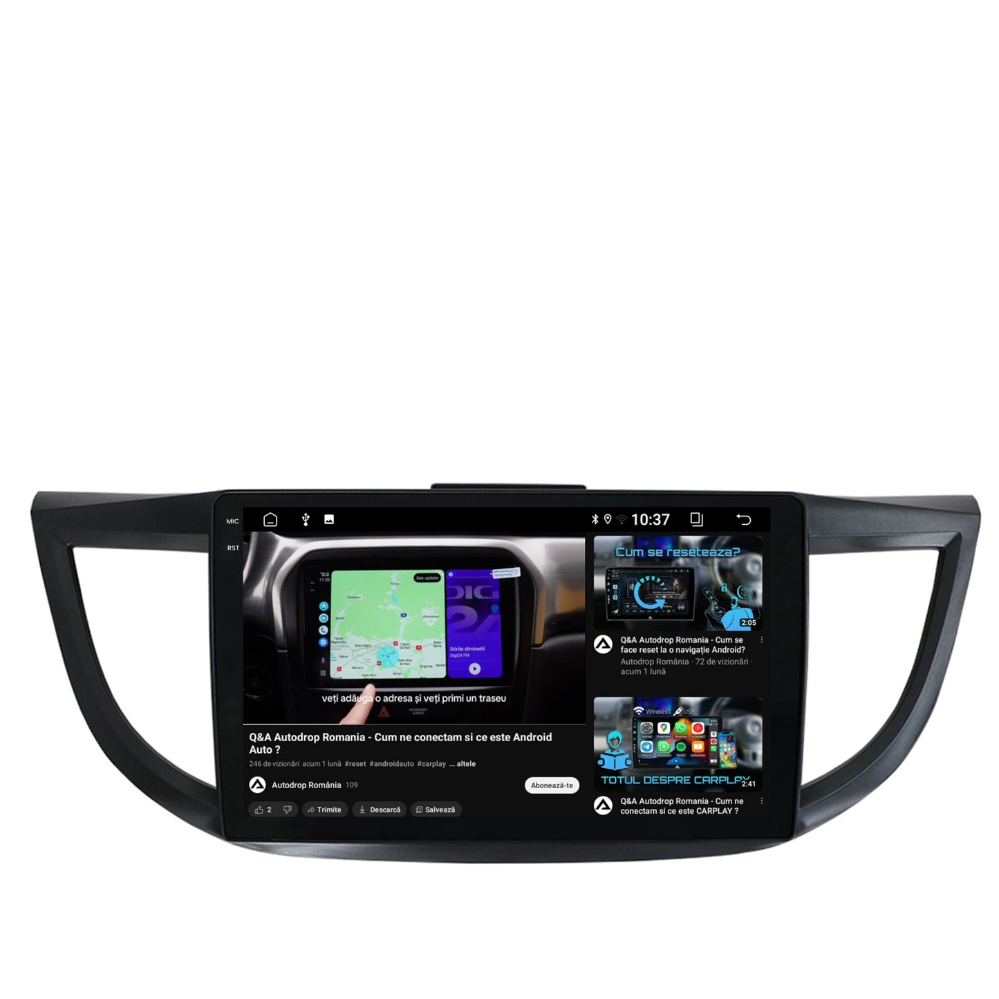 Navigatie 2K Honda CRV (2011-2016), Android, S-Quadcore / 4GB RAM + 64GB ROM, 9.5 Inch - AD-BGS100042K+AD-BGRKIT003