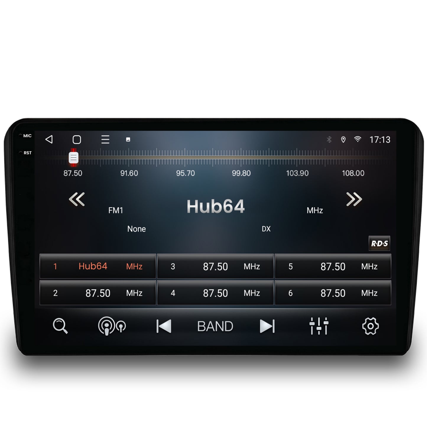 Navigatie 2K HUB64 Audi A3/ S3/ RS3, 4GB RAM, Android, Octacore, Slot Sim 4G, DSP, GPS, Wi-FI, Carplay, Android Auto, USB, Bluetooth, Waze, Touchscreen, 9.5 Inch