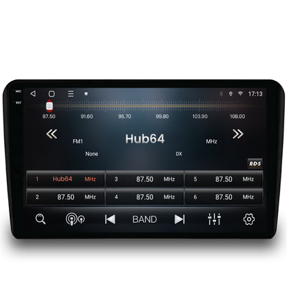 Navigatie 2K HUB64 Audi A3/ S3/ RS3, 4GB RAM, Android, Octacore, Slot Sim 4G, DSP, GPS, Wi-FI, Carplay, Android Auto, USB, Bluetooth, Waze, Touchscreen, 9.5 Inch