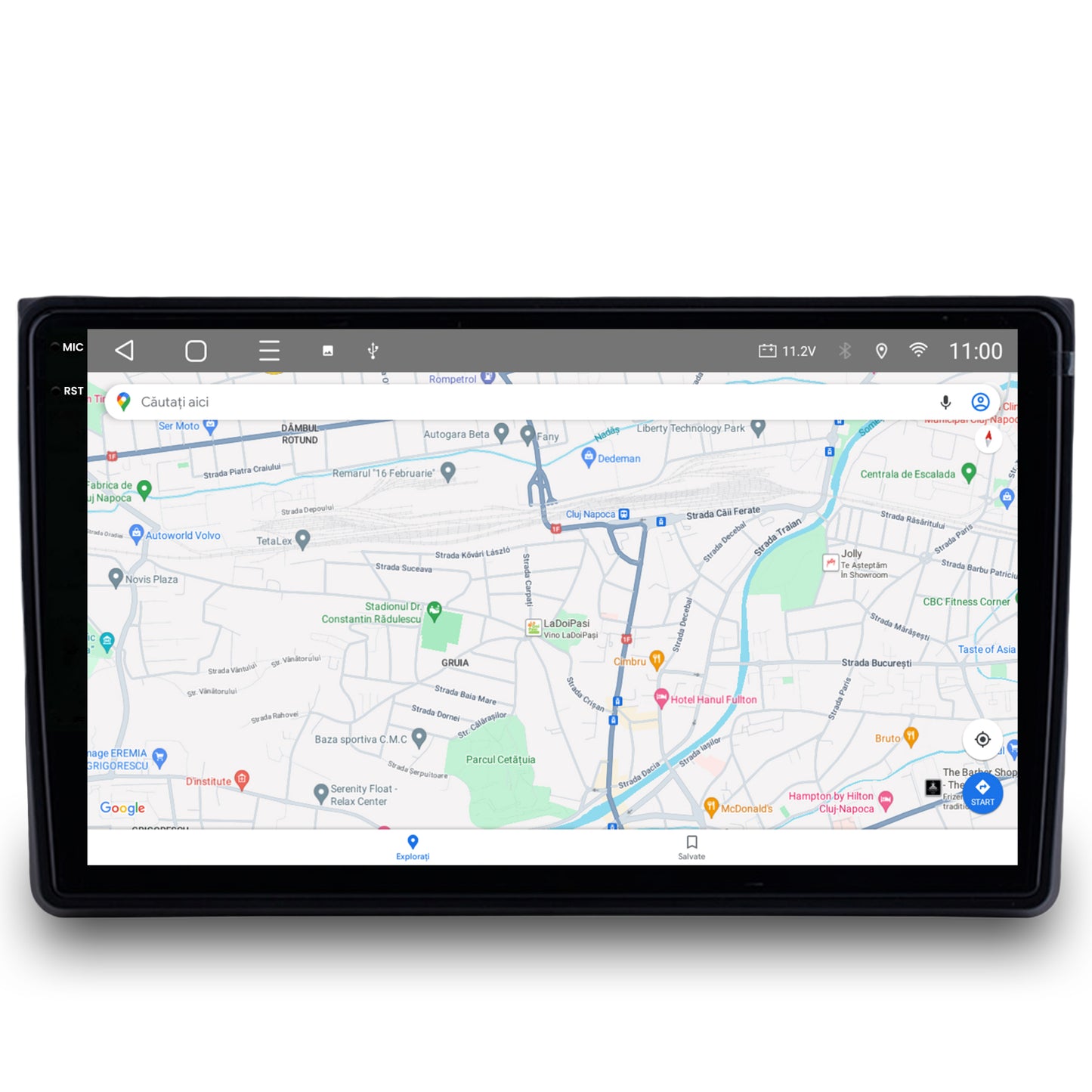 Navigatie 2K HUB64 Audi A4(B6/B7) / SEAT EXEO, 8GB RAM, Android, Octacore, Slot Sim 4G, DSP, GPS, Wi-FI, Carplay, Android Auto, USB, Bluetooth, Waze, Touchscreen, 9.5 Inch