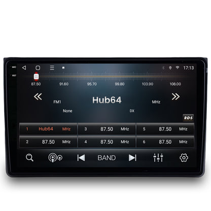 Navigatie 2K HUB64 Audi A4(B6/B7) / SEAT EXEO, 8GB RAM, Android, Octacore, Slot Sim 4G, DSP, GPS, Wi-FI, Carplay, Android Auto, USB, Bluetooth, Waze, Touchscreen, 9.5 Inch
