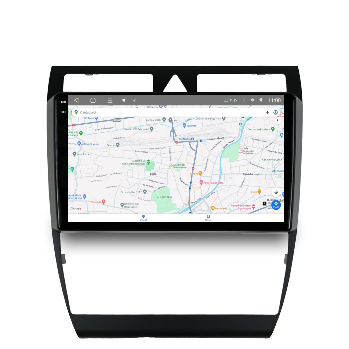 Navigatie 2K HUB64 Audi A6 (1999-2004), 4GB RAM, Android, Octacore, Slot Sim 4G, DSP, GPS, Wi-FI, Carplay, Android Auto, USB, Bluetooth, Waze, Touchscreen, 9.5 Inch