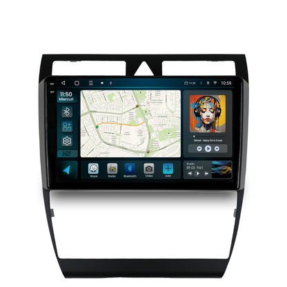 Navigatie 2K HUB64 Audi A6 (1999-2004), 4GB RAM, Android, Octacore, Slot Sim 4G, DSP, GPS, Wi-FI, Carplay, Android Auto, USB, Bluetooth, Waze, Touchscreen, 9.5 Inch