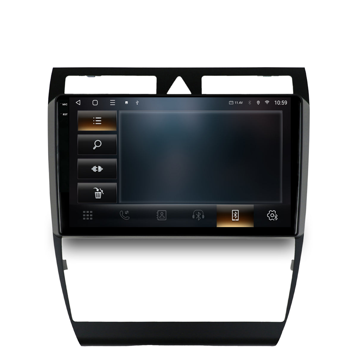 Navigatie 2K HUB64 Audi A6 (1999-2004), 8GB RAM, Android, Octacore, Slot Sim 4G, DSP, GPS, Wi-FI, Carplay, Android Auto, USB, Bluetooth, Waze, Touchscreen, 9.5 Inch
