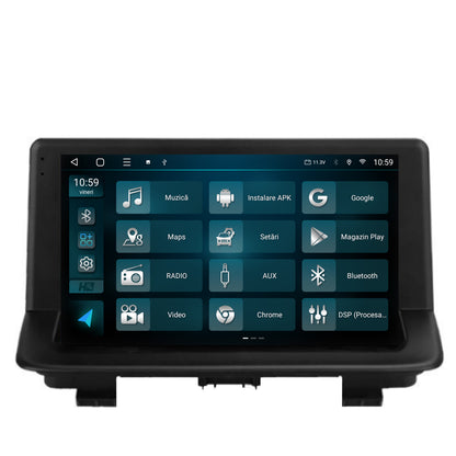 Navigatie 2K HUB64 Audi Q3 (2011-2018), 4GB RAM, Android, Octacore, Slot Sim 4G, DSP, GPS, Wi-FI, Carplay, Android Auto, USB, Bluetooth, Waze, Touchscreen, 9.5 Inch