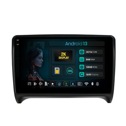 Navigatie 2K HUB64 Audi TT, 8GB RAM, Android, Octacore, Slot Sim 4G, DSP, GPS, Wi-FI, Carplay, Android Auto, USB, Bluetooth, Waze, Touchscreen, 9.5 Inch
