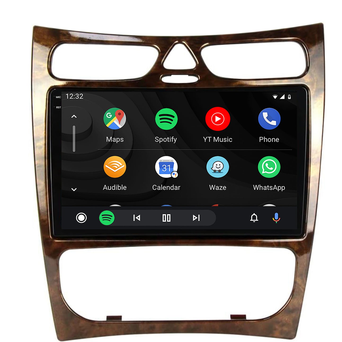Navigatie 2K HUB64 Benz CLK (W209) (2002-2005), 8GB RAM, Android, Octacore, Slot Sim 4G, DSP, GPS, Wi-FI, Carplay, Android Auto, USB, Bluetooth, Waze, Touchscreen, 9.5 Inch
